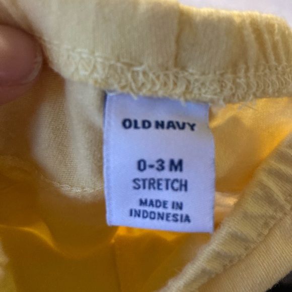 Old Navy 0-3 Months Auntie’s Sunshine Bodysuit and Yellow pants w/ ruffles - Picture 5 of 5